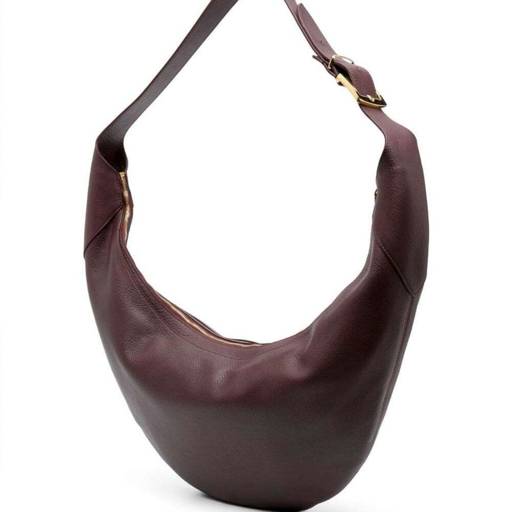 KHAITE - August Hobo Bag in Burgundy - Picture 3 of 5